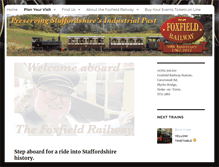 Tablet Screenshot of foxfieldrailway.co.uk